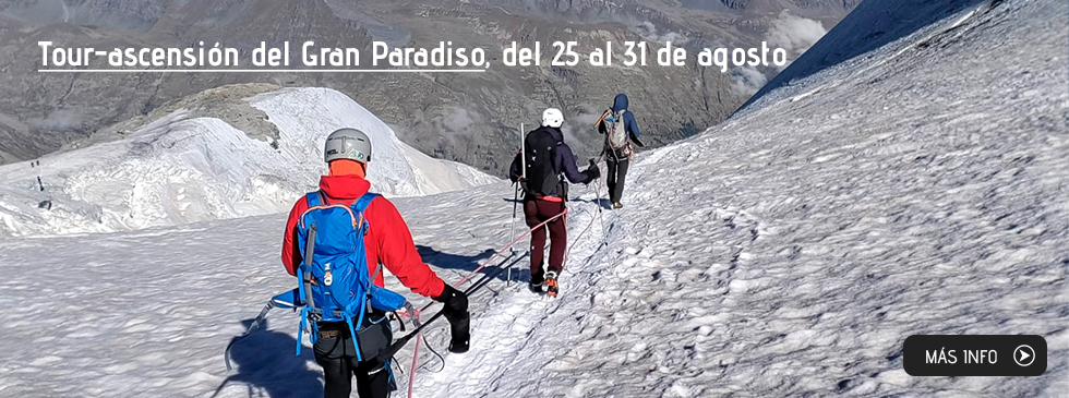 Tour-ascensión Gran Paradiso (7 etapas) del 20 al 27 de agosto