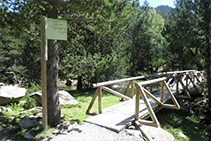 Puente de Morrano, donde enlazamos con la pista.