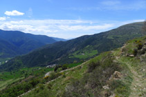 Vistas del valle de Montardit.