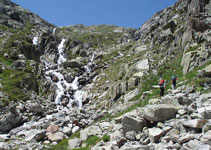 Llegando a la zona de confluencia de aguas.