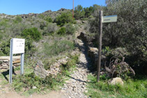 Desvío del camino antiguo al Cabo de Creus.