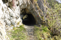 Túnel llegando a Canillo.