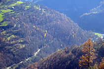 Vistas al fondo del valle del Freser.