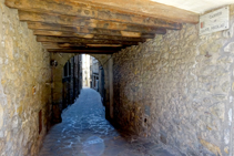 Callejuelas del núcleo antiguo de Sant Llorenç.