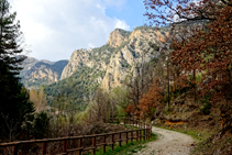 Paredes calcáreas cerca de las fuentes del Cardener.