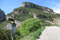 Cartel informativo de la ruta del Barranc del Bosc.