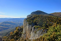 Vistas a la Pala del Teler, la cota más alta de toda la sierra.