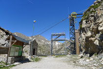 Estación superior del teleférico de la Vall Fosca.