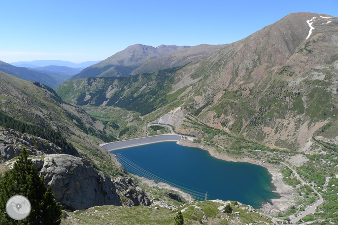 Estany Gento por el camino de la canal de Pigolo 1 