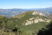 Riscos debajo de la cima del Montpedrós.