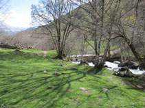 Bonito prado en los alrededores del Molí del Salt.