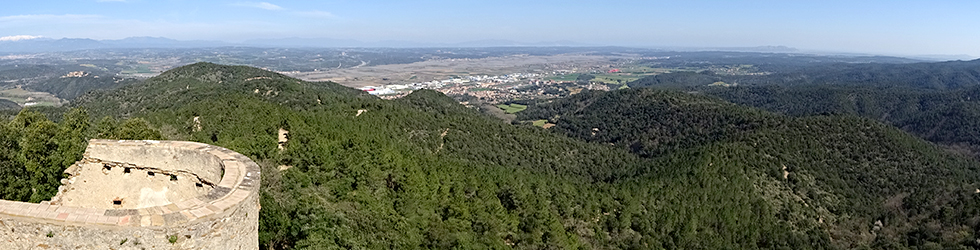 El castillo de Sant Miquel desde Gerona