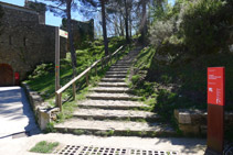 Escaleras por las que subimos.