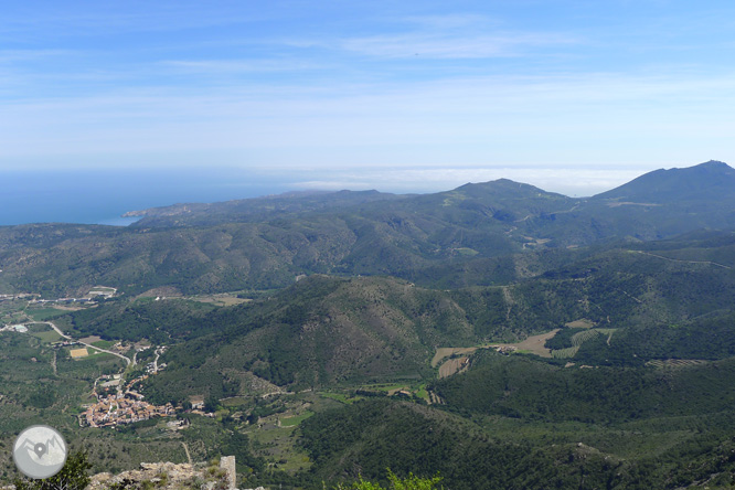 Castillo de Sant Salvador de Verdera desde Sant Pere de Rodes  1 