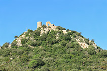 Vistas al castillo de Burriac.