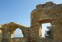 El interior del castillo.