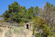 Cabaña de piedra seca.