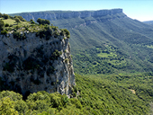 El salto de Sallent y los riscos de Casadevall desde Rupit