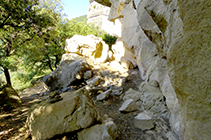 Cueva en medio del camino.