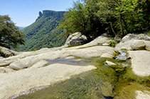 El salto de Sallent, visto desde arriba.