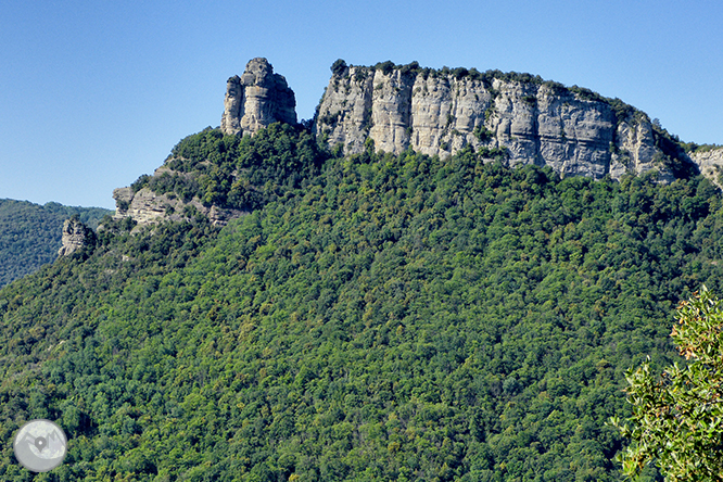 El salto de Sallent y los riscos de Casadevall desde Rupit 1 