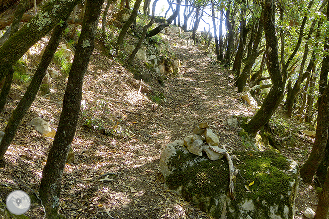 El salto de Sallent y los riscos de Casadevall desde Rupit 1 