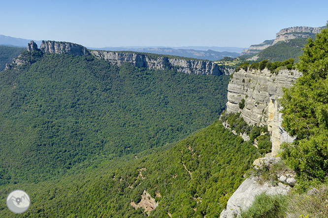 El salto de Sallent y los riscos de Casadevall desde Rupit 1 