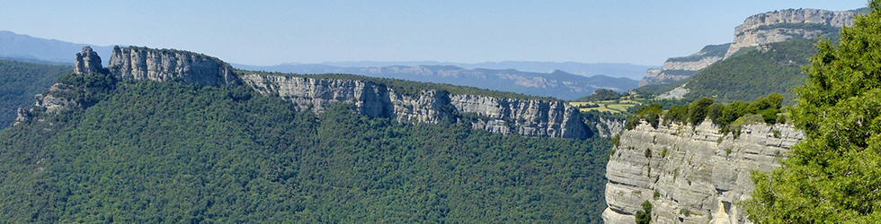 El salto de Sallent y los riscos de Casadevall desde Rupit