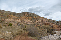 Tonalidades ferruginosas en el Serrat del Vent.