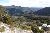 Vistas hacia el S desde encima de Cal Sastre.