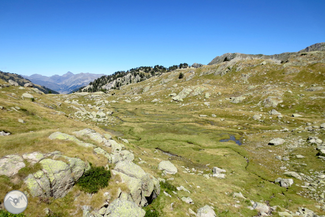 Circo y lagos de Colomèrs desde el Plan des Banhs 1 