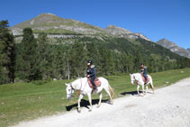 Hay jinetes que hacen esta ruta a caballo.