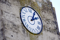 El reloj de la iglesia de Sant Pere.