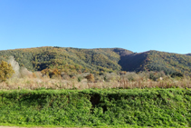 La sierra del Corb desde Les Preses.