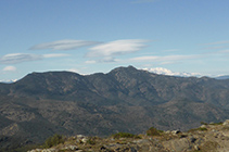 Vistas de la Montaña de Verdera y el Canigó.