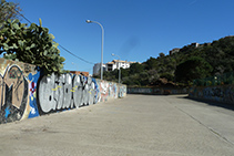 Cauce de Sa Riera junto a la depuradora de aguas residuales de Cadaqués.