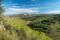 Vistas al fondo del valle.