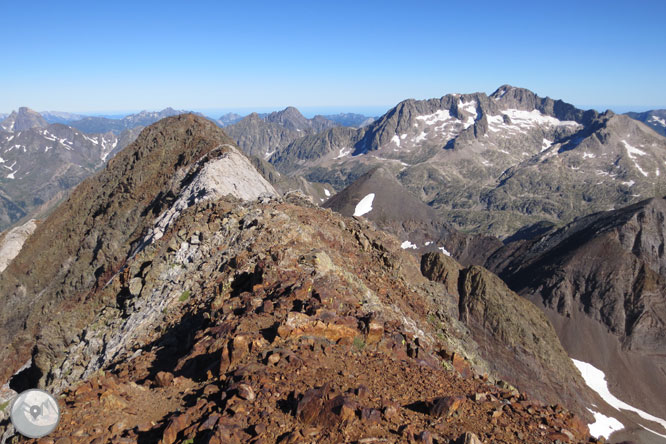 Picos del Infierno (3.073m-3.082m-3.076m) desde el balneario de Panticosa 2 