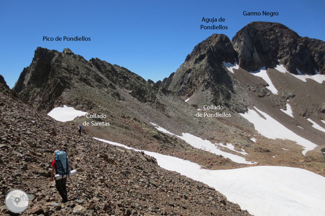 Picos del Infierno (3.073m-3.082m-3.076m) desde el balneario de Panticosa 2 