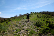 Subimos por la cresta de la montaña.