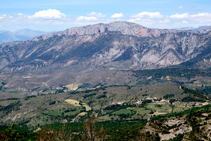 Vistas de la sierra de Sant Gervàs desde la elevación de las antenas.