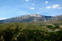 Vistas de la sierra de Sant Gervàs desde lo Serrat.