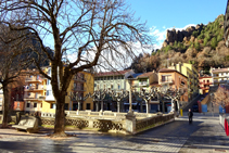 Plaza del Mercat de Ribes de Freser.