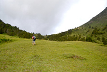 Subiendo hacia el collado de Conflent.