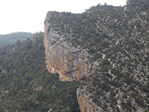 Pasarelas del camino de Montfalcó.