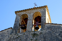 Detalle del campanario de Santa Cecília.