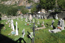 Cementerio del pueblo de Barruera, cabecera municipal del Valle de Boí.