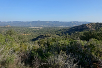 El valle de Ridaura subiendo a los Carcaixells.