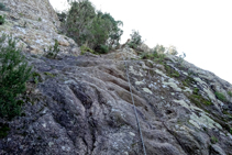 Trepada antes del paso de la Canaleta.