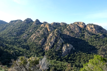 Los Carcaixells desde la vertiente E.